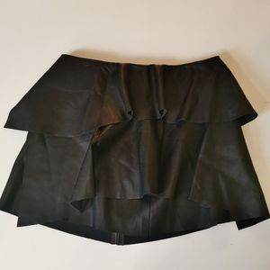 Zara, M, Trafuluc Leather Mini Skirt